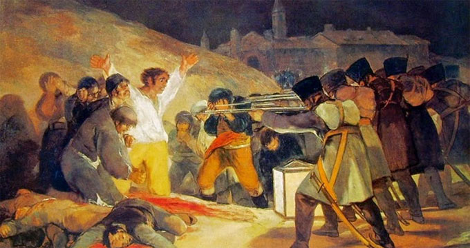 Accadde oggi: 3 maggio 1808, il drammatico dipinto di Francisco Goya