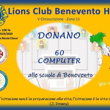 Donati 60 computer alle scuole di Benevento