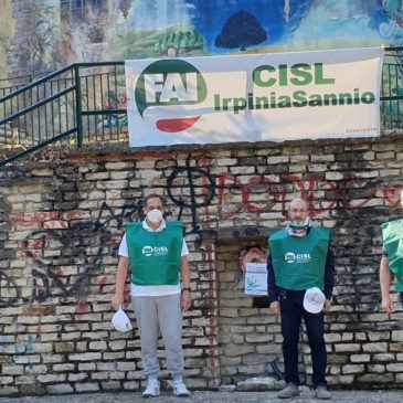 I volontari della FAI-CISL ripuliscono il parco urbano di San Bartolomeo in Galdo