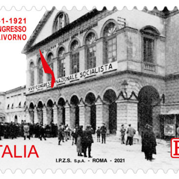 Emissione francobollo celebrativo del centenario del Congresso di Livorno