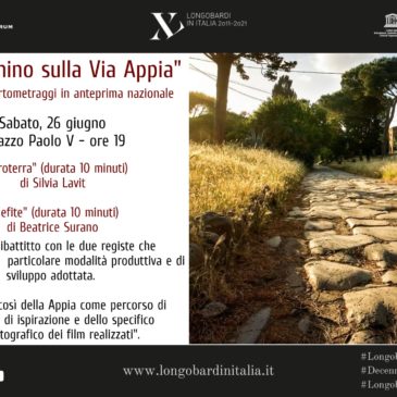 Benevento: proiezione di due cortometraggi dedicati alla Via Appia