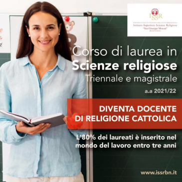 Laurea in Scienze Religiose: aperte le iscrizioni per l’anno accademico 2021-2022