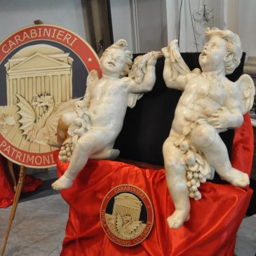 Guardia Sanframondi: Di Maria alla cerimonia di riconsegna dei due angioletti trafugati. Le foto