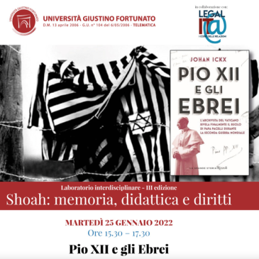 Università Giustino Fortunato, webinar sul tema: “Pio XII e gli ebrei”