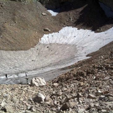 Gli scienziati trovano tracce di vegetali e insetti nel cuore spezzato del ghiacciaio Calderone