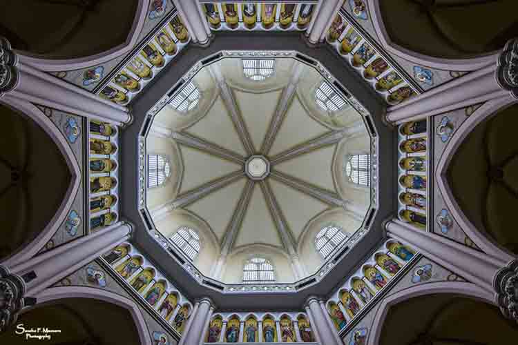 Interni, particolari della cupola. foto di Sascha Frank Messere