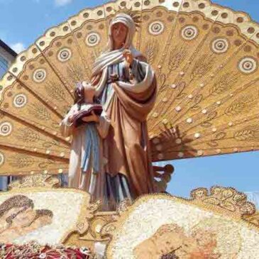 Immagini dal Sannio: la festa del grano e delle ‘traglie’ in onore di Sant’Anna