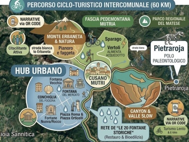 “Le Acque del Titerno”, Il Cusanese lavora al Master Plan per il cicloturismo