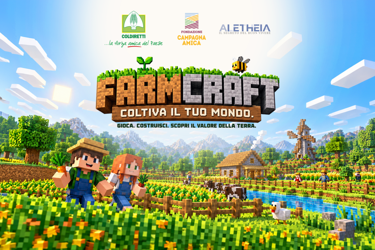 Coldiretti porta l’educazione alimentare nel mondo di Minecraft con Farmcraft