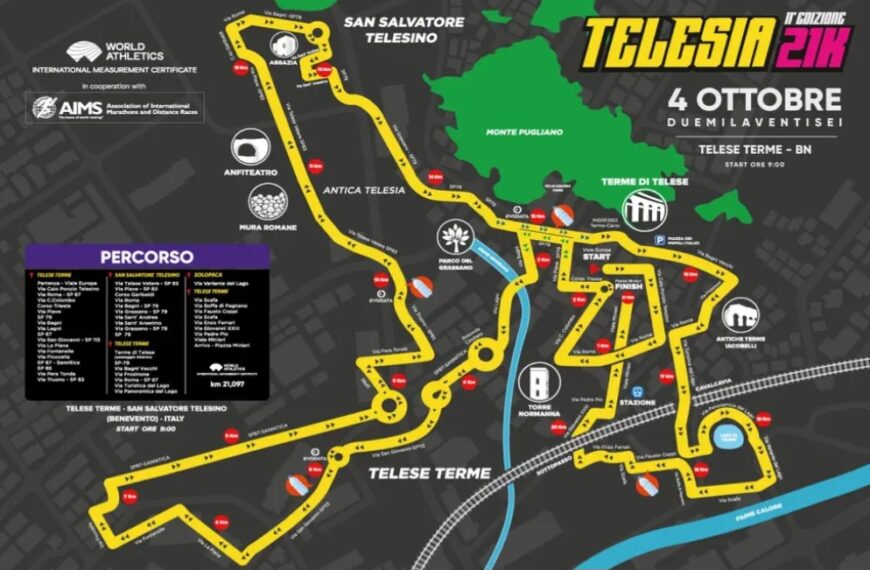 Telesia Half Marathon, si corre fra tre comuni: 21 chilometri alla scoperta della Valle Telesina