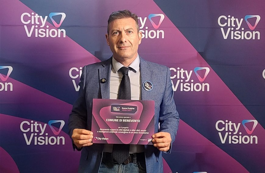 My Benevento’, Menzione Speciale “Buone Pratiche” a City Vision 2026